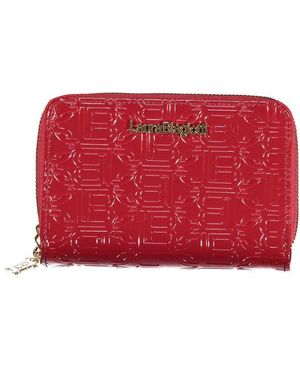 Laura Biagiotti Red Polyurethane Wallet