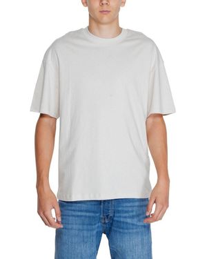 Jack & Jones Beige Cotton T - Grey