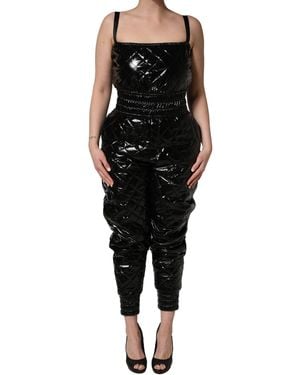 Dolce & Gabbana Black Sleeveless Romper Jumpsuit Dress