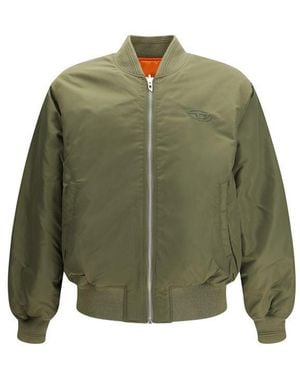 DIESEL W-Type-D1 Reversible Bomber Jacket - Green
