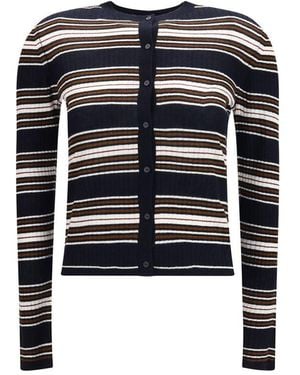 Max Mara Blue Silk Cardigan