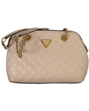 Guess Beige Polyethylene Handbag - Natural