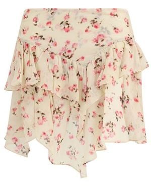 Isabel Marant Beige Viscose Mini Skirt - Natural