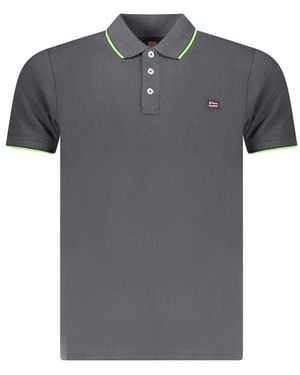 Norway 1963 Grey Cotton Mens Polo Shirt