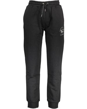La Martina Black Cotton Pant