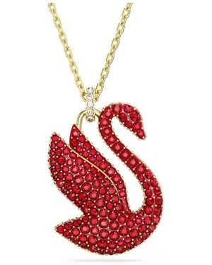 Swarovski Multicolor Stainless Steel Necklace - Red