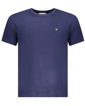 Calvin Klein Blue Cotton Men's T