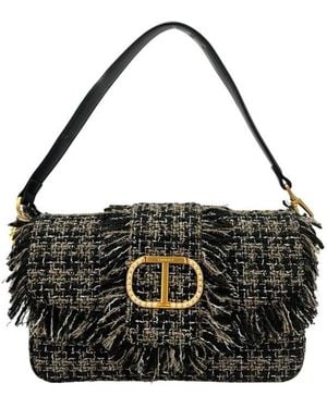 Twinset Black Pu Shoulder Bag