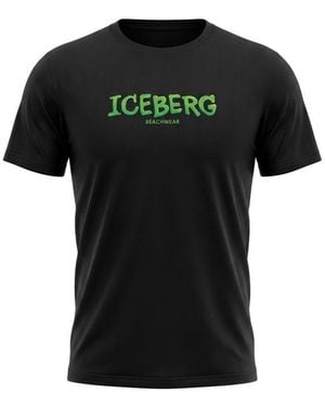Iceberg Cotton T-Shirt - Black