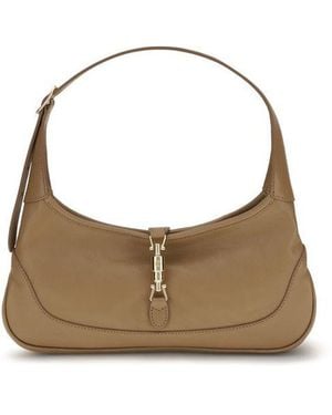 Gucci Beige Calf Leather Bos Taurus Shoulder Bag - Multicolor