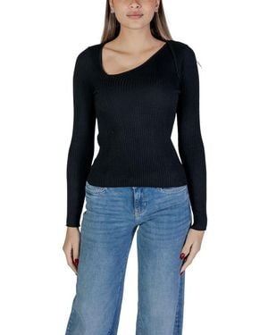 VILA CLOTHES Black Viscose Sweatshirt