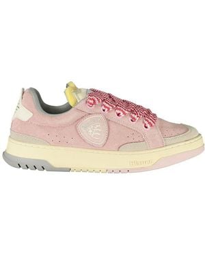 Blauer Rosa Polyurethane Trainer - Pink
