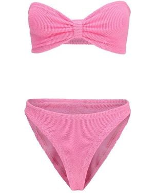 Hunza G Multicolour Polyamide Bikini - Purple