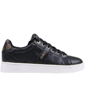 Guess Black Polyethylene Low Top Sneakers