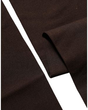 Dolce & Gabbana Brown Nylon Over Calf Long Accessory Socks - Black