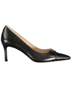 Twinset Black Leather Classic Shoe
