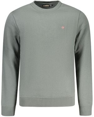 Napapijri Green Cotton Men's Sweatshirt - Gray