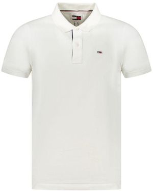 Tommy Hilfiger White Cotton Men's Polo Shirt
