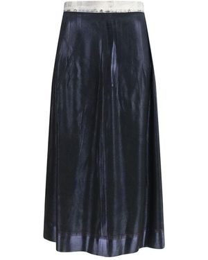 Maison Margiela Blue Acetate Midi Skirt