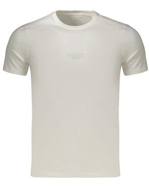Guess White Cotton T - Grey