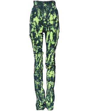 Dolce & Gabbana Distressed Slim Fit Jeans - Green