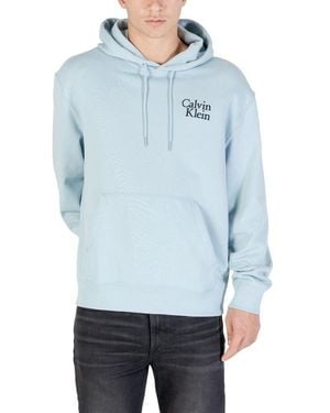 Calvin Klein Blue Cotton Hoodie