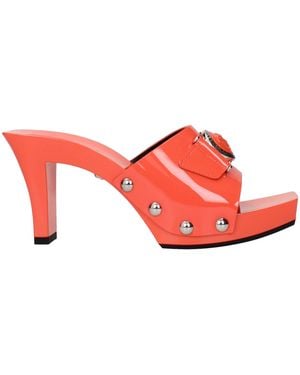 Versace Leather Platforms - Red
