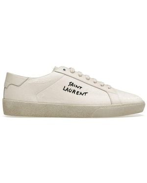 Saint Laurent Court Classic Trainers - White