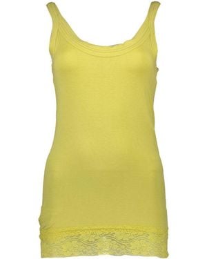 Silvian Heach Cotton Top - Yellow