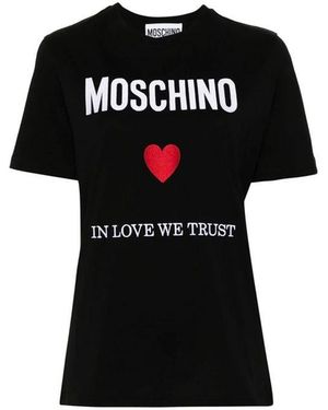 Moschino In Love We Trust T - Black