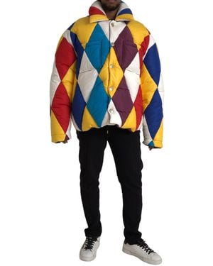 Dolce & Gabbana Windbreaker Puffer Jacket - Blue