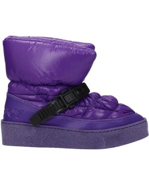 Khrisjoy Polyester Ankle Boots - Purple