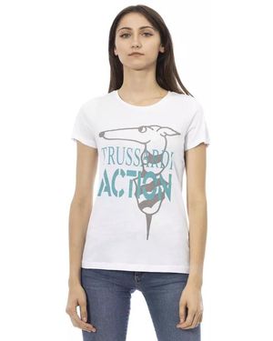 TRUSSARDI ACTION White Cotton Tops & T