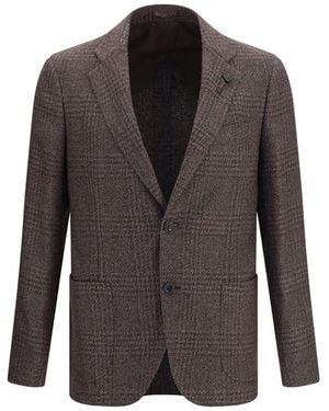 Lardini Brown Wool Oves Aries Blazer