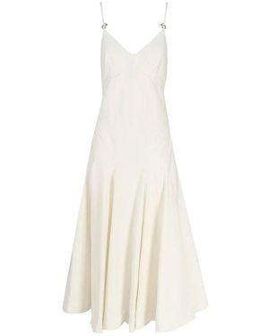 Bottega Veneta Midi Cotton Dress - White