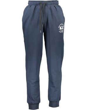 La Martina Blue Cotton Pant