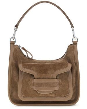 Pierre Hardy Beige Calf Leather Bos Taurus Shoulder Bag - Brown