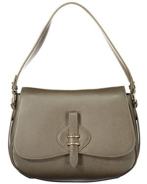 Coccinelle Brown Leather Handbag - Grey