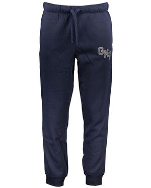 Gianmarco Venturi Blu Polyester Men's Sports Trouser - Blue
