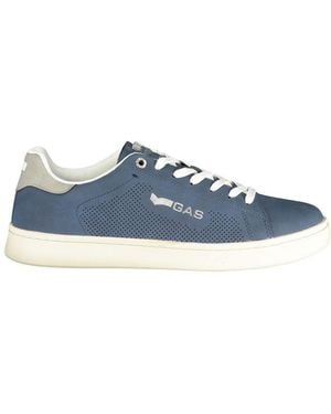 Gas Blue Polyurethane Men Trainer