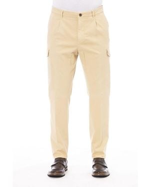 Peserico Beige Cotton Men's Pant - Natural