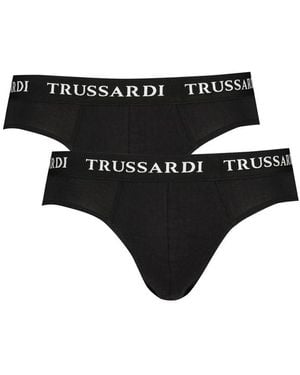 Trussardi Black Cotton Men Underwear Pack