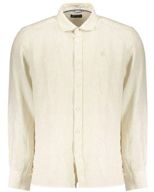 North Sails Beige Linen Men's Shirt - Natural