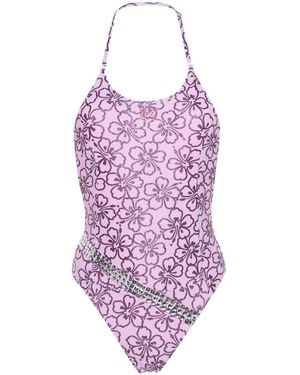 Cormio Fabiana Belted Swimsuit - Purple
