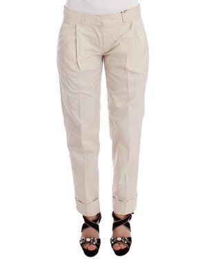 Ermanno Scervino Chinos Casual Dress Pants Khakis - White