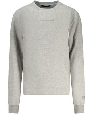 North Sails Grigio Cotton Sweatshirt - Grey