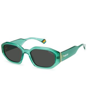 Polaroid Green Polycarbonate Sunglasses - Blue