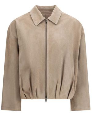 Salvatore Santoro Beige Lamb Ovis Aries Jacket - Natural