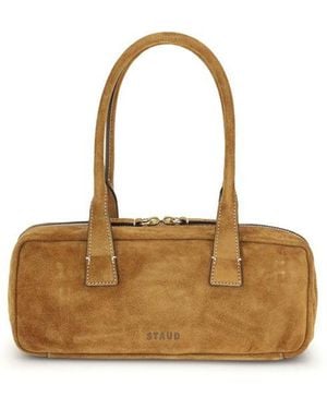STAUD Dude Suede Shoulder Bag - Metallic