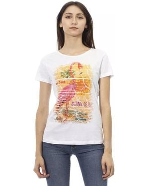 TRUSSARDI ACTION White Cotton Tops & T
